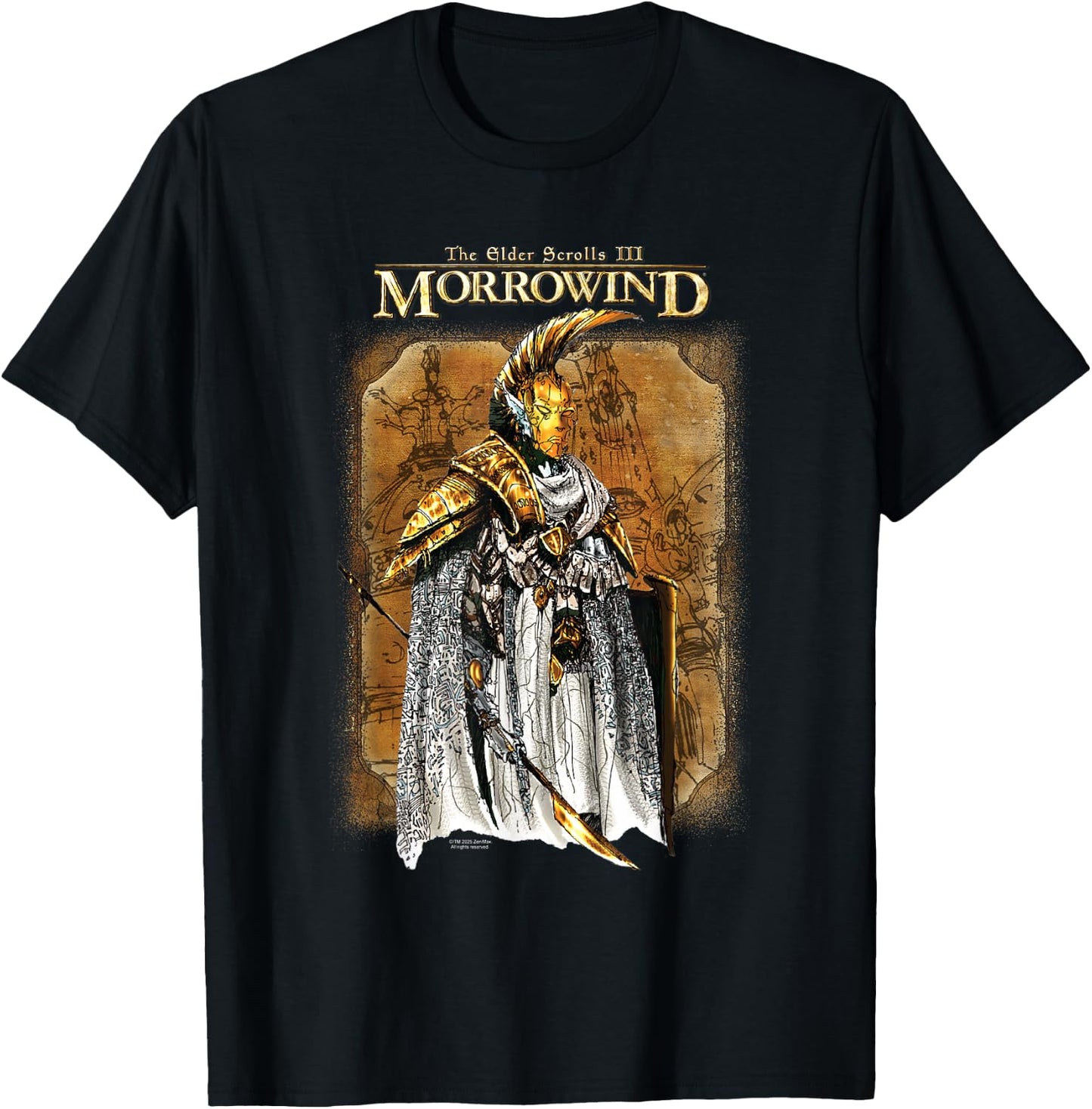 Morrowind Concept Illustration Video Game T-Shirt - T-Shirt | Black