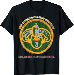 3rd Armored Cavalry Regiment - for Army 3rd ACR vets design T-Shirt - T-Shirt | Black