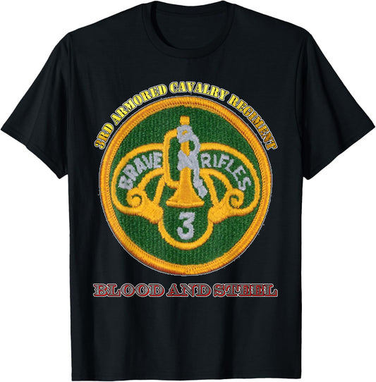3rd Armored Cavalry Regiment - for Army 3rd ACR vets design T-Shirt - T-Shirt | Black