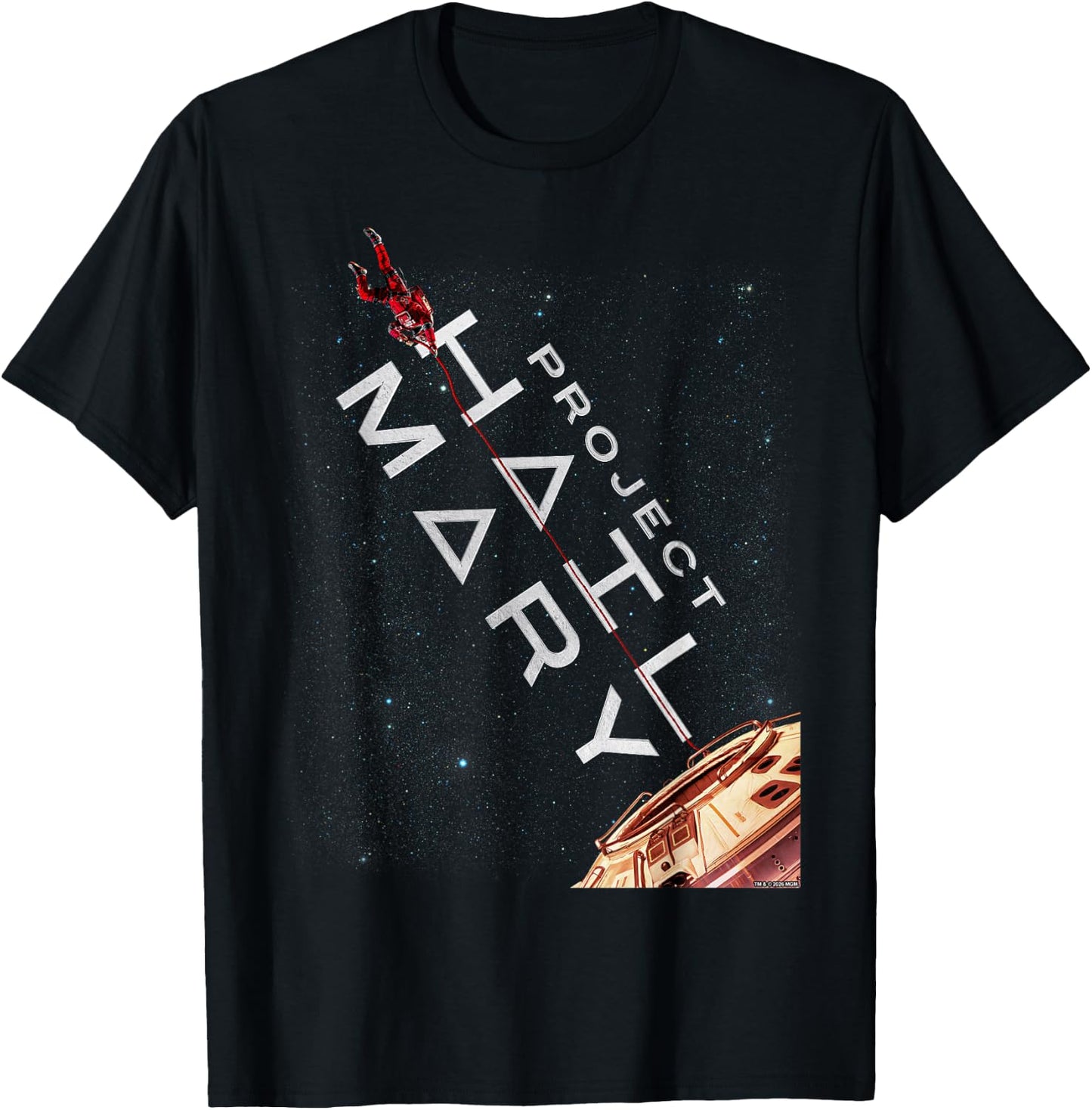 Project Hail Mary Movie Poster T-Shirt - T-Shirt | Black