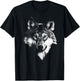 Weißer Wolf mit blauen Augen T-Shirt - T-Shirt | Black