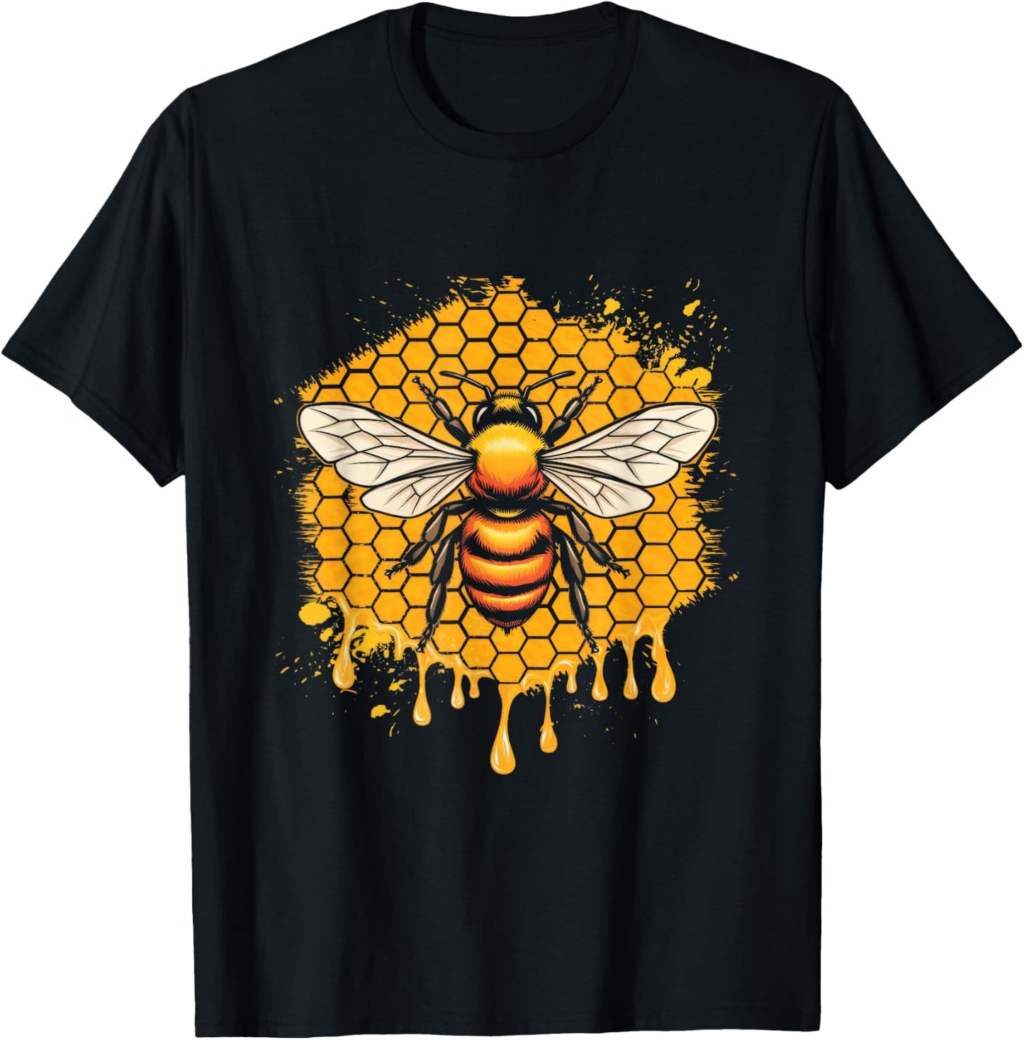 Bee Lover Insect Lover Hobbyist Artwork T-Shirt - T-Shirt | Black