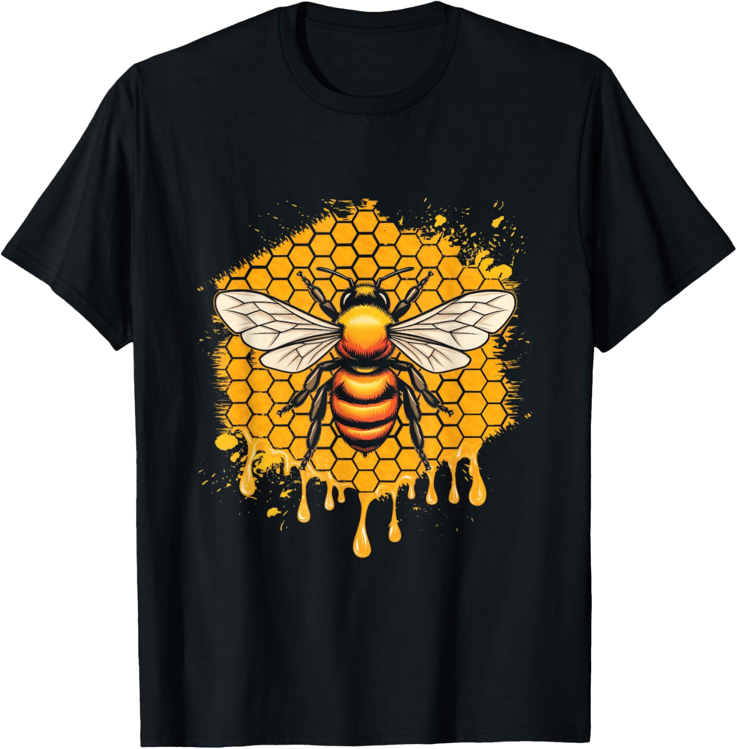 Bee Lover Insect Lover Hobbyist Artwork T-Shirt - T-Shirt | Black
