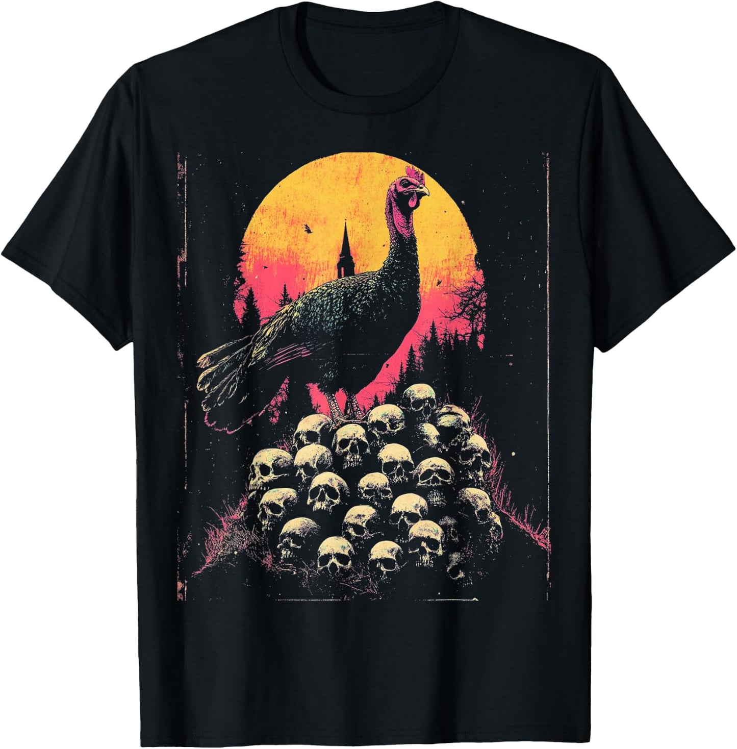Dark Academia Turkey Goth T-Shirt - T-Shirt | Black