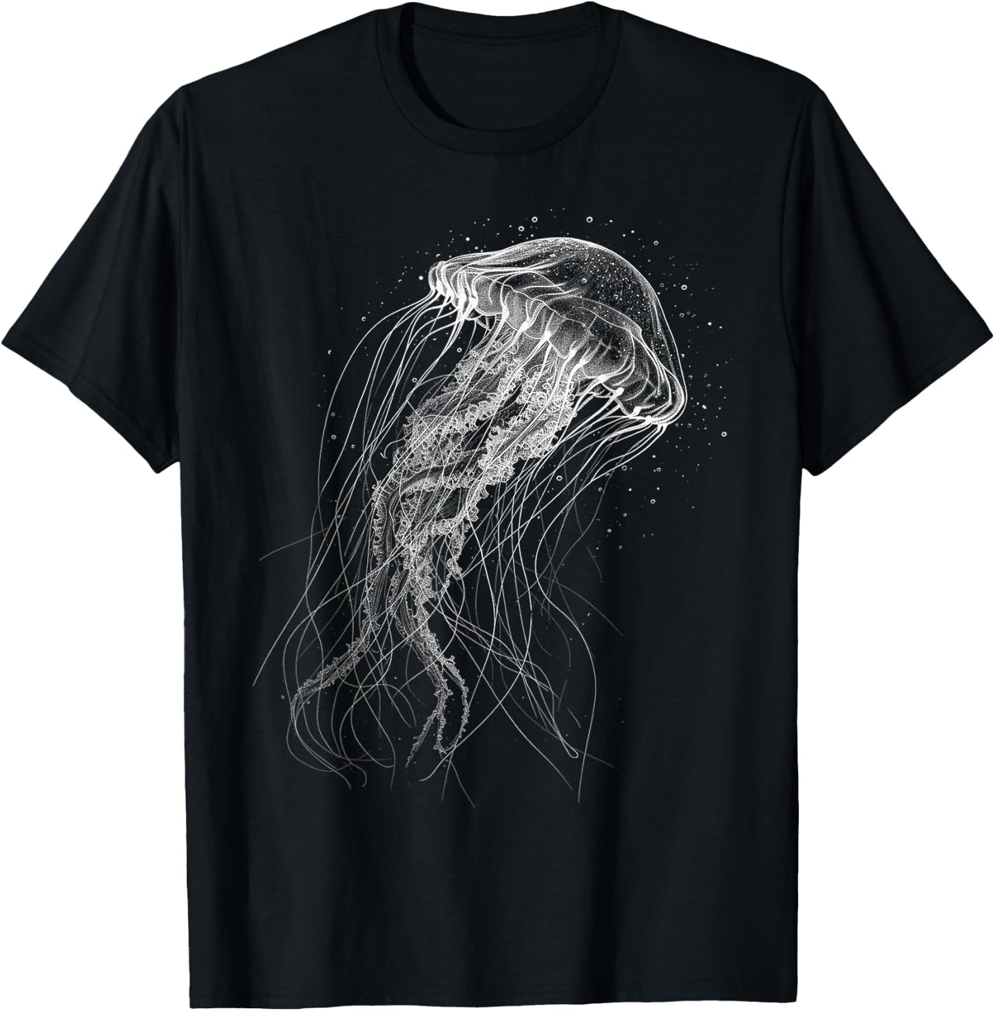 Jellyfish Animal Illustration Jellyfish , black T-Shirt - T-Shirt | Black