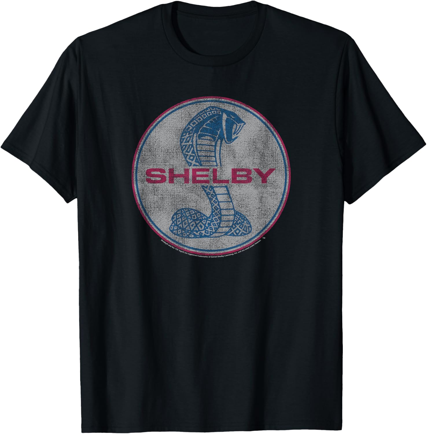 Carroll Shelby Full Color Cobra T-Shirt - T-Shirt | Black
