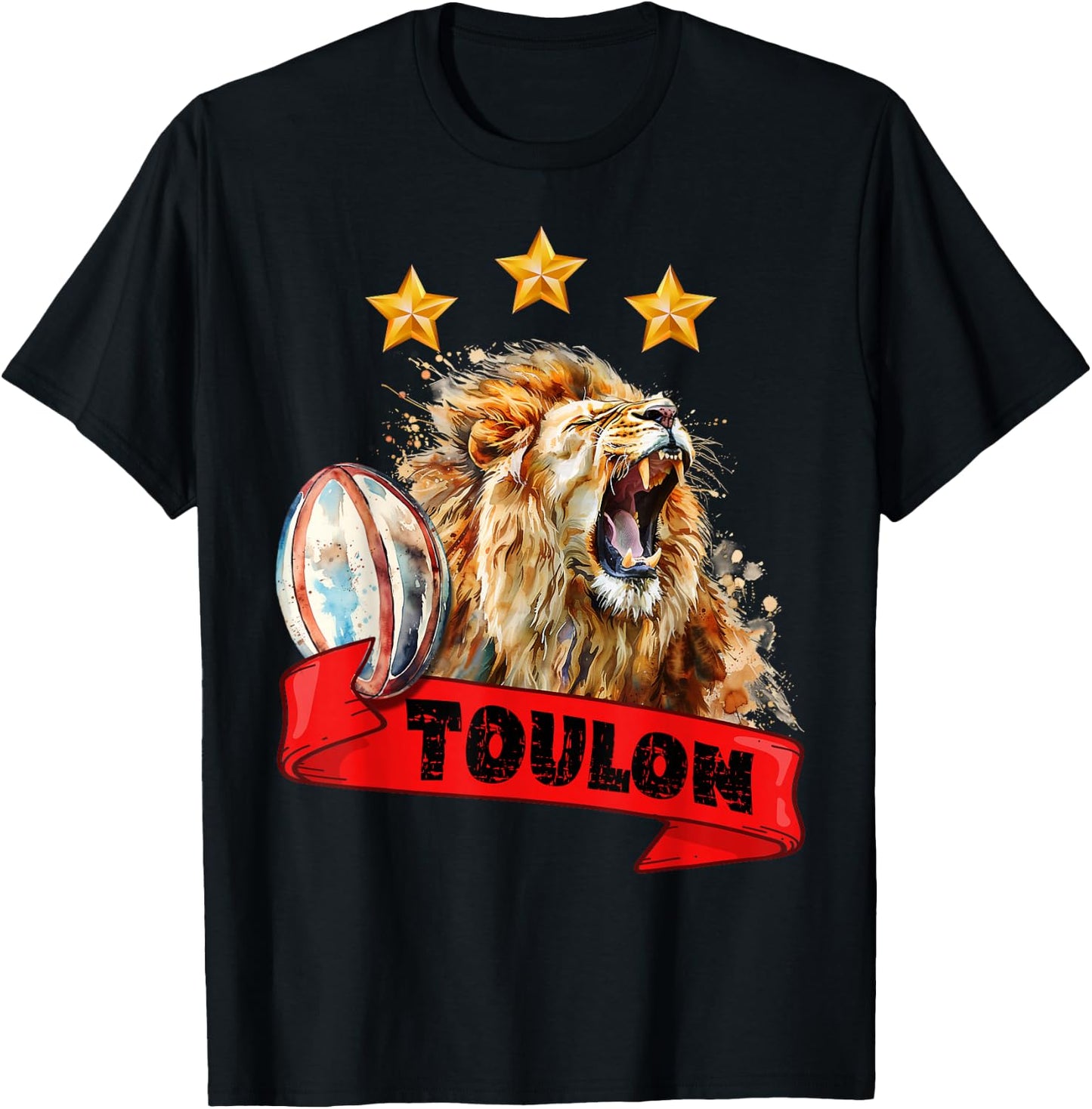Rugby Toulon Triple Champion Lion Supporter Var Man Child , Black, S T-Shirt - T-Shirt | Black