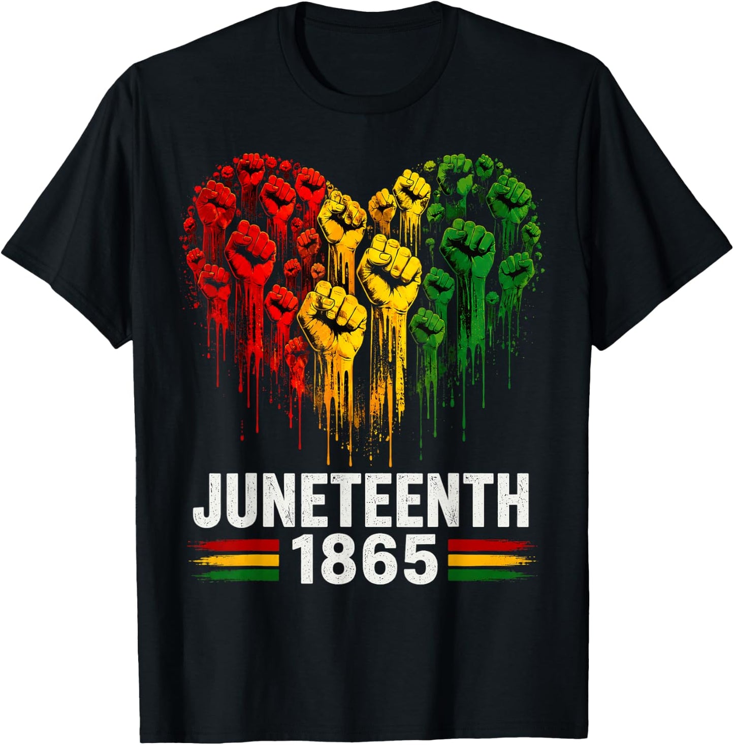 Juneteenth June 19th 1865 Freedom Melanin T-Shirt - T-Shirt | Black