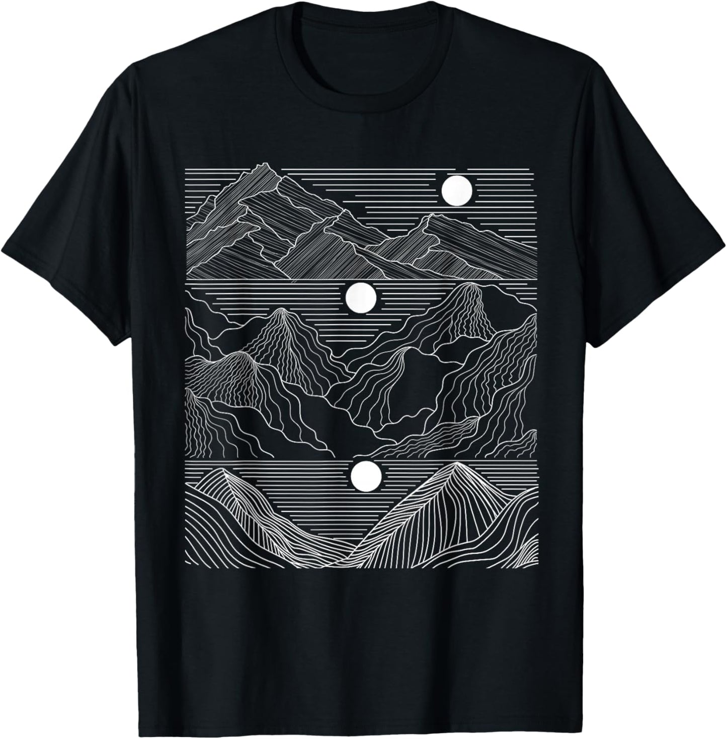 EDM Techno Sun Moon Music Festival Party Dancing Dance T-Shirt - T-Shirt | Black