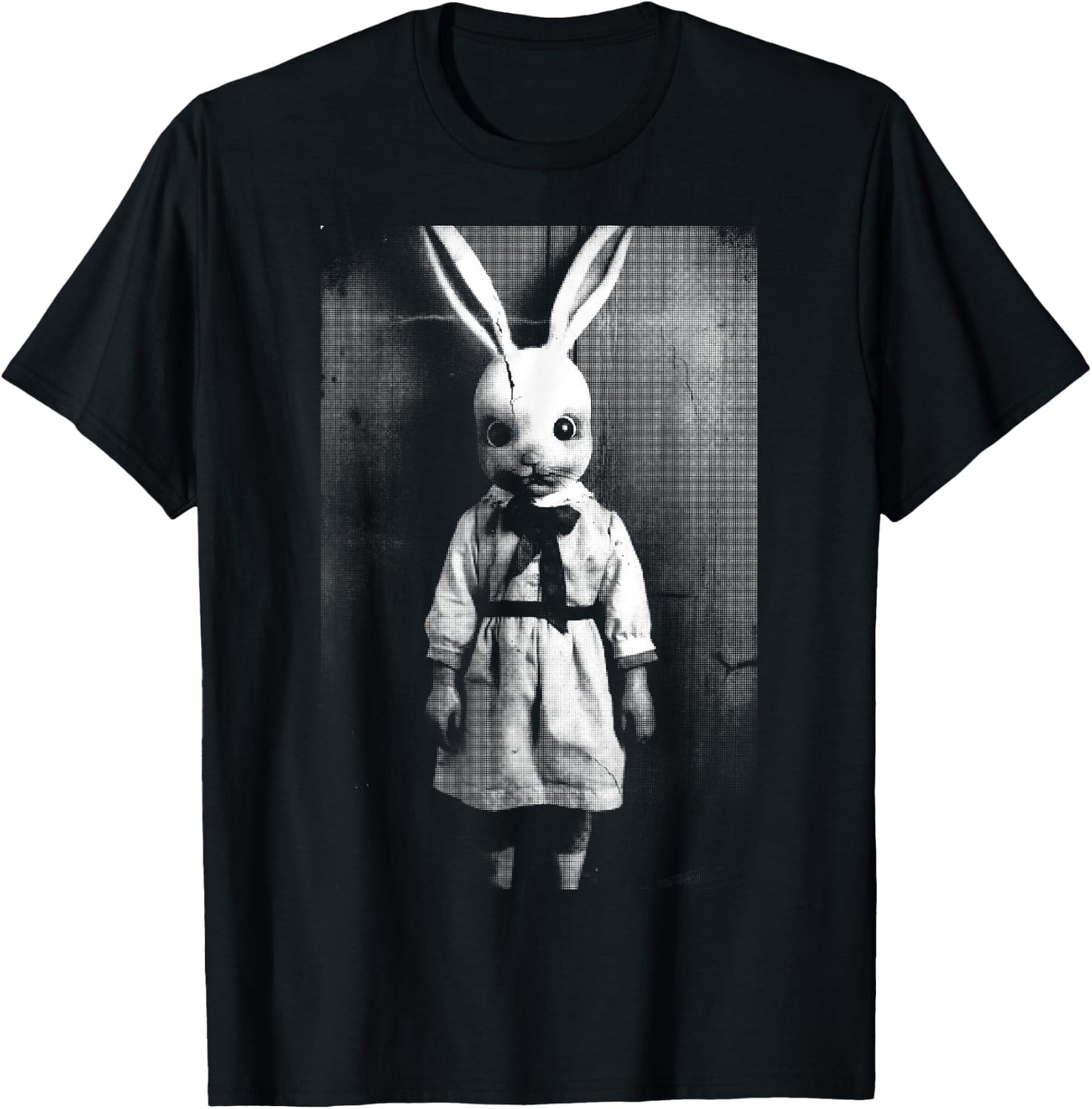 Horror Bunny Rabbit | Dark Creepy Unholy Gothic Halloween T-Shirt - T-Shirt | Black
