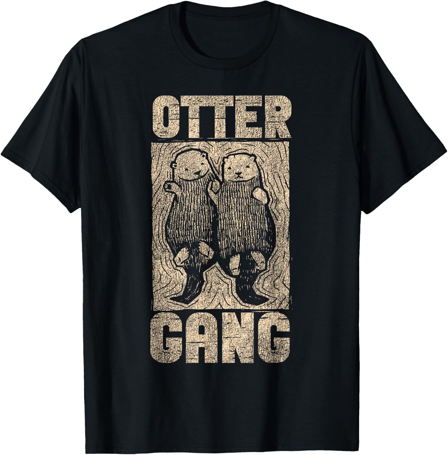 Otter Otter Gang T-Shirt - T-Shirt | Black