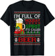 Im Full Of Holiday Spirit Called Beer Ugly Christmas Sweater T-Shirt - T-Shirt | Black