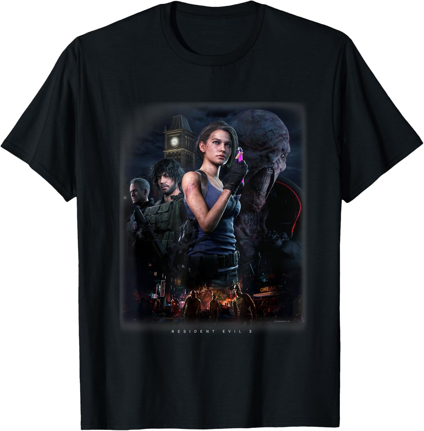 RESIDENT EVIL 3 , black T-Shirt - T-Shirt | Black