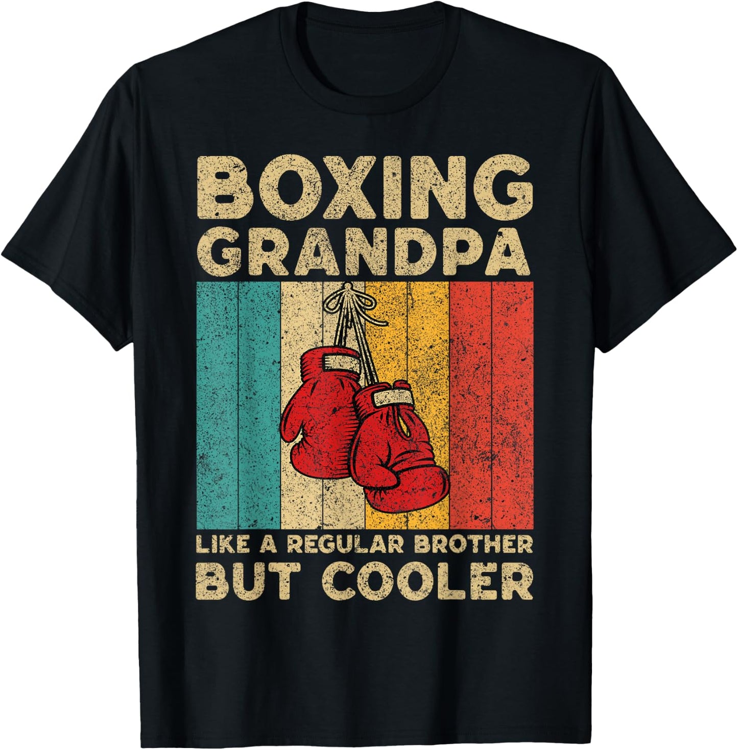 Boxing Husband Vintage Boxing Boxer T-Shirt - T-Shirt | Black