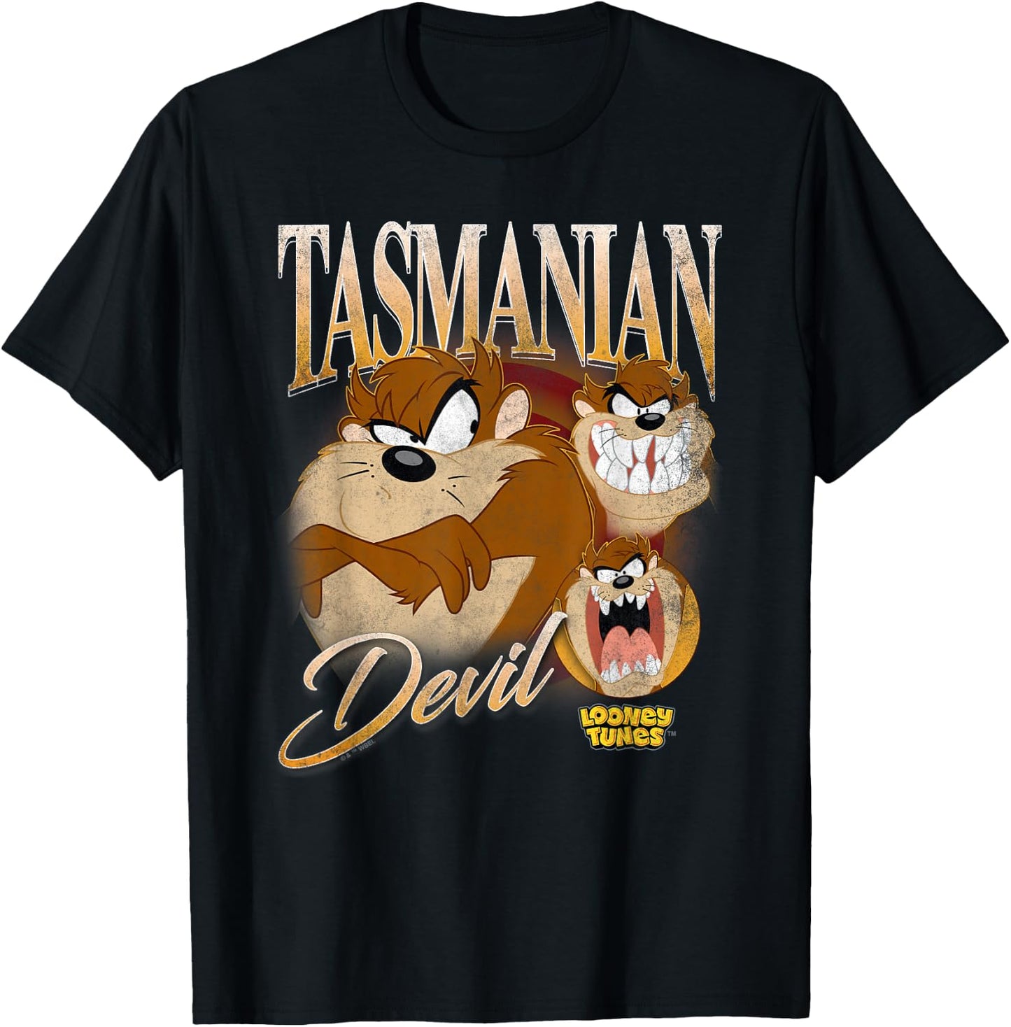 Looney Tunes Bootleg Taz T-Shirt - T-Shirt | Black