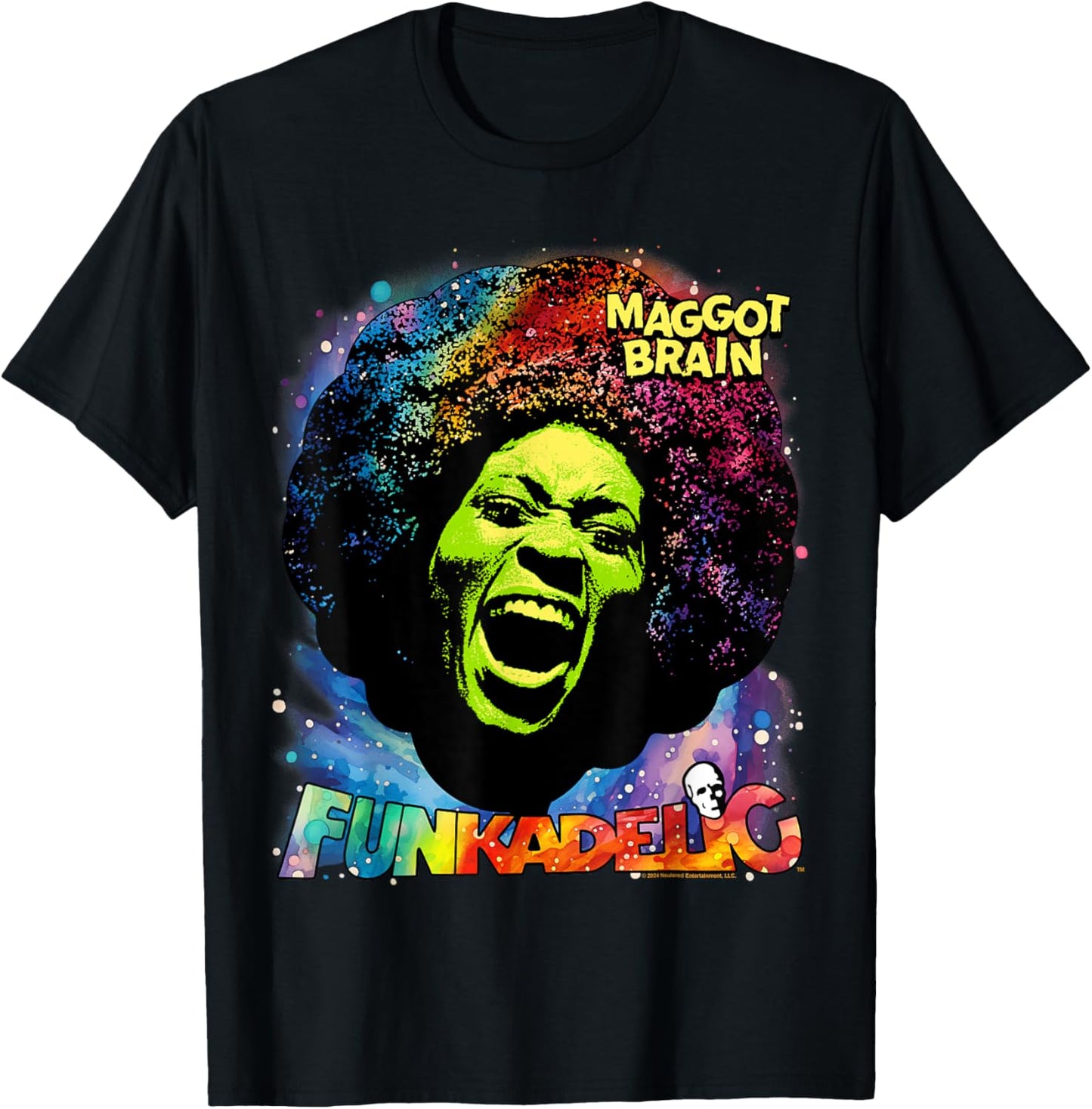 Popfunk George Clinton Funky Maggot Brain Schwarz Kinder/Erwachsene Kurzarm V-Ausschnitt S EU 42b6162e-c229-4ac8-9b6a-1bde410bd8ef T-Shirt - T-Shirt | Black