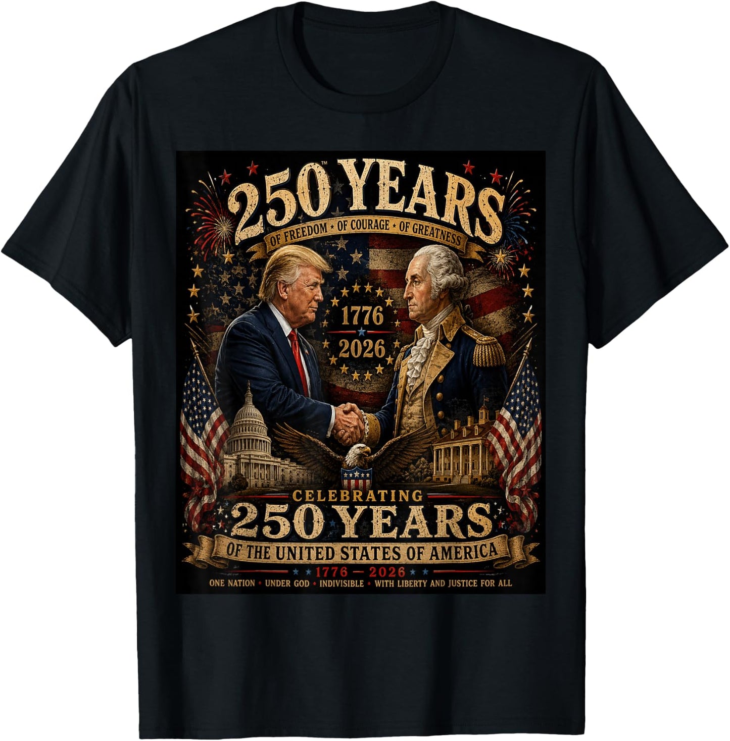 George Washington Donald Trump It's Only Treason If You Lose T-Shirt - T-Shirt | Black