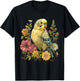Budgie Parakeet Bird Mom Budgerigar Parrot Vintage Flower T-Shirt - T-Shirt | Black