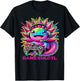 Gamesolotl Axolotl Gamer Cute Anime Kawaii Boys Girls T-Shirt - T-Shirt | Black