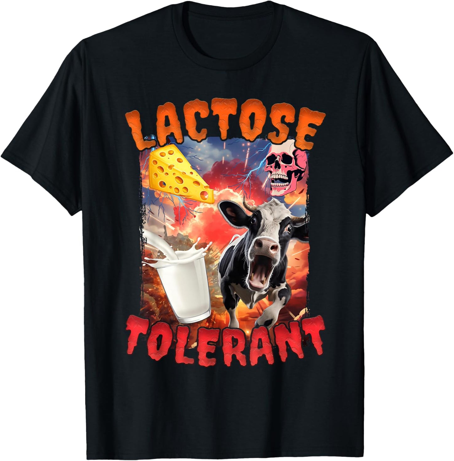 Lactose Tolerant T-Shirt - T-Shirt | Black