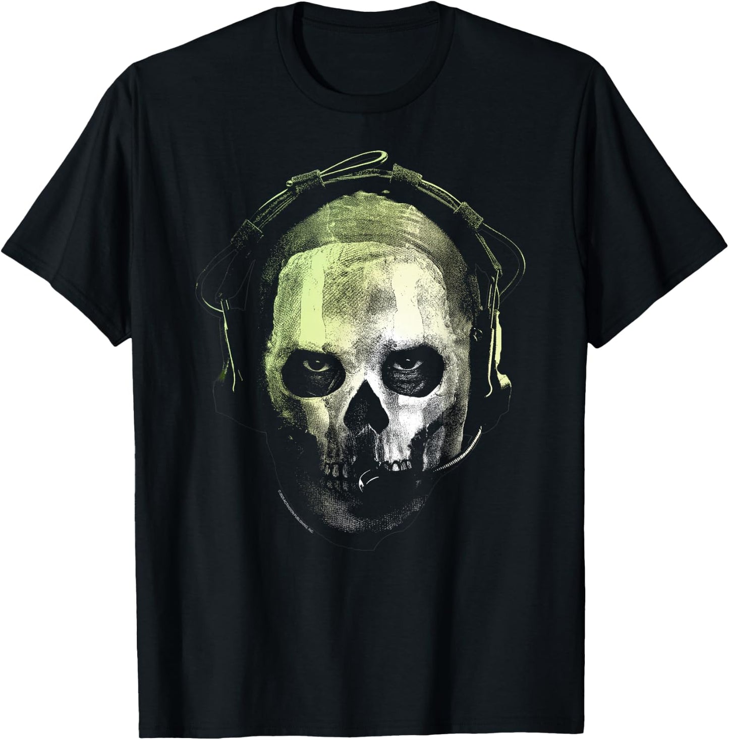 Call of Duty Ghost Skull Portrait Video Game T-Shirt - T-Shirt | Black