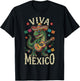 Viva Mexico Boy Dinosaur Mexican Independence Day Kids T-Shirt - T-Shirt | Black