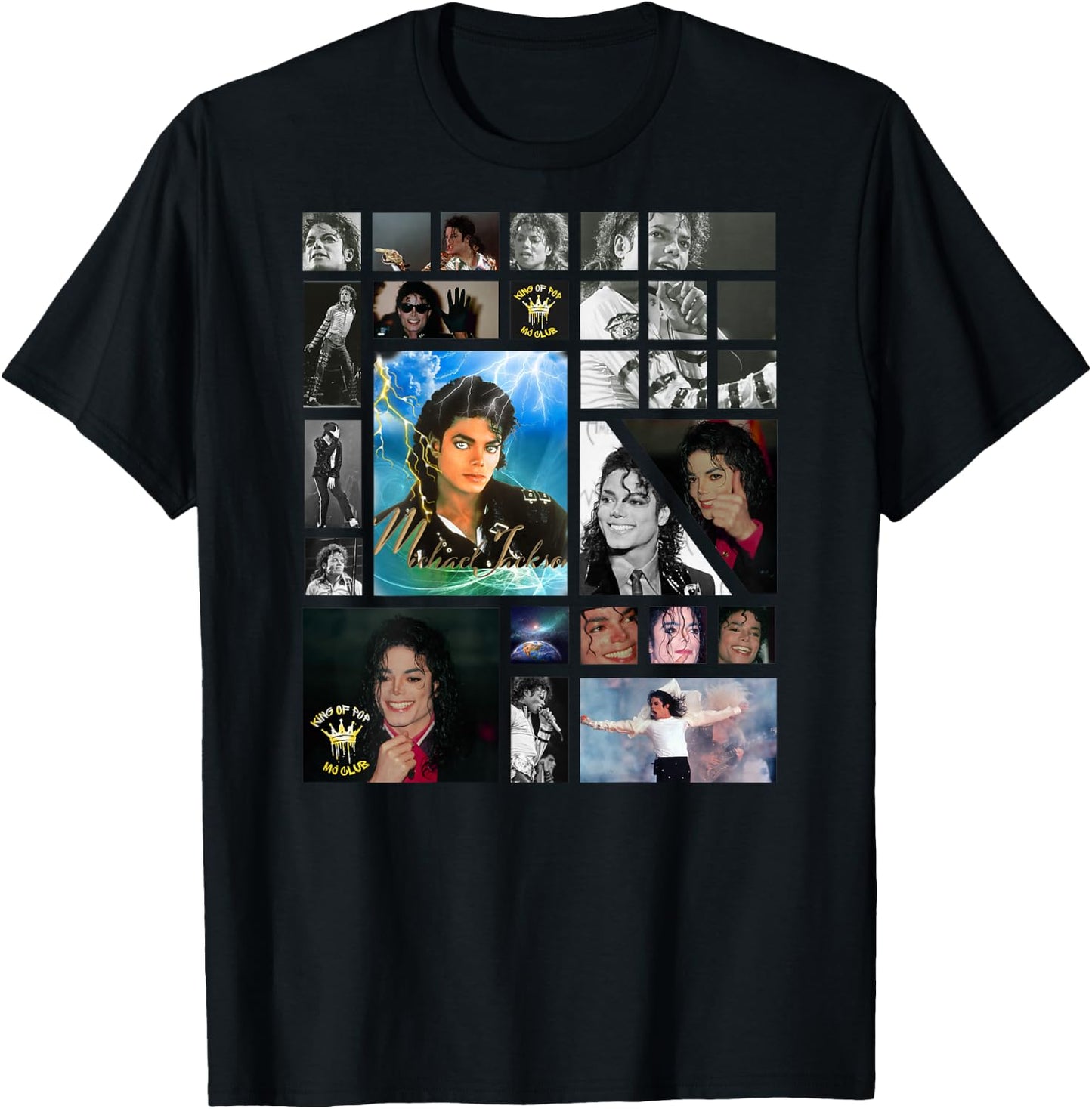 Michael Jackson_703_Back Printed T-Shirt - T-Shirt | Black