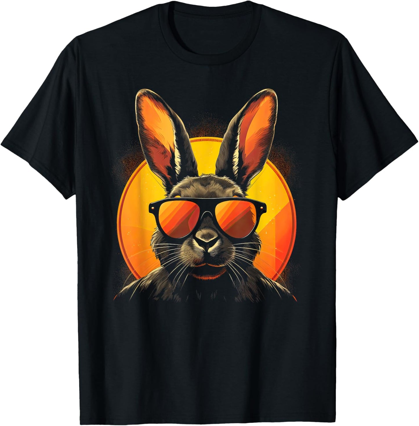 Cooler Haase Bunny mit Sonnenbrille Ostern T-Shirt - T-Shirt | Black