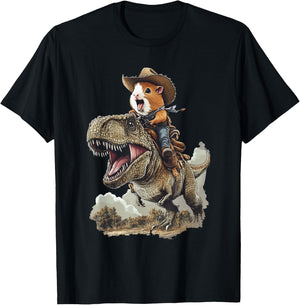 Guinea Pig Rex Cowboy T-Shirt - T-Shirt | Black
