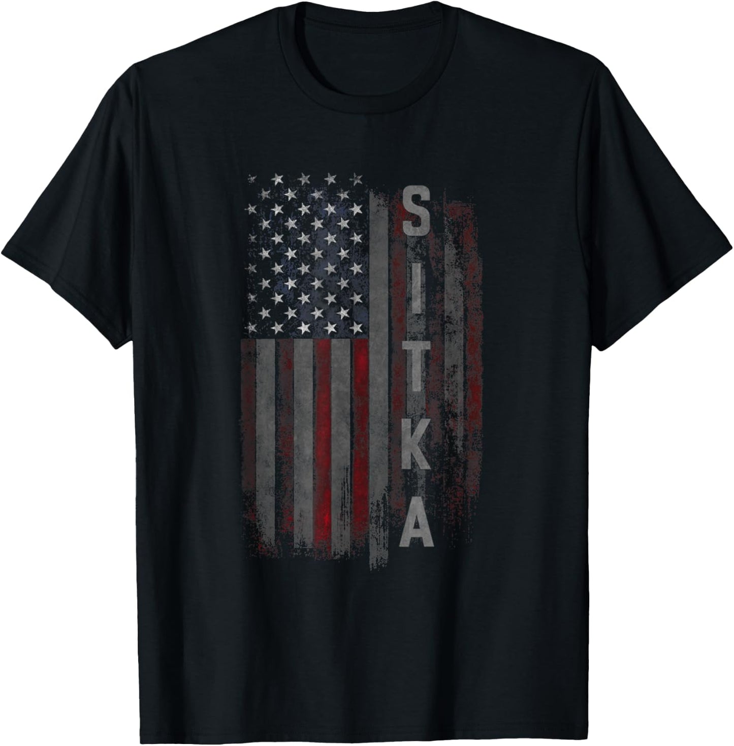 Sitka Family American Flag T-Shirt - T-Shirt | Black