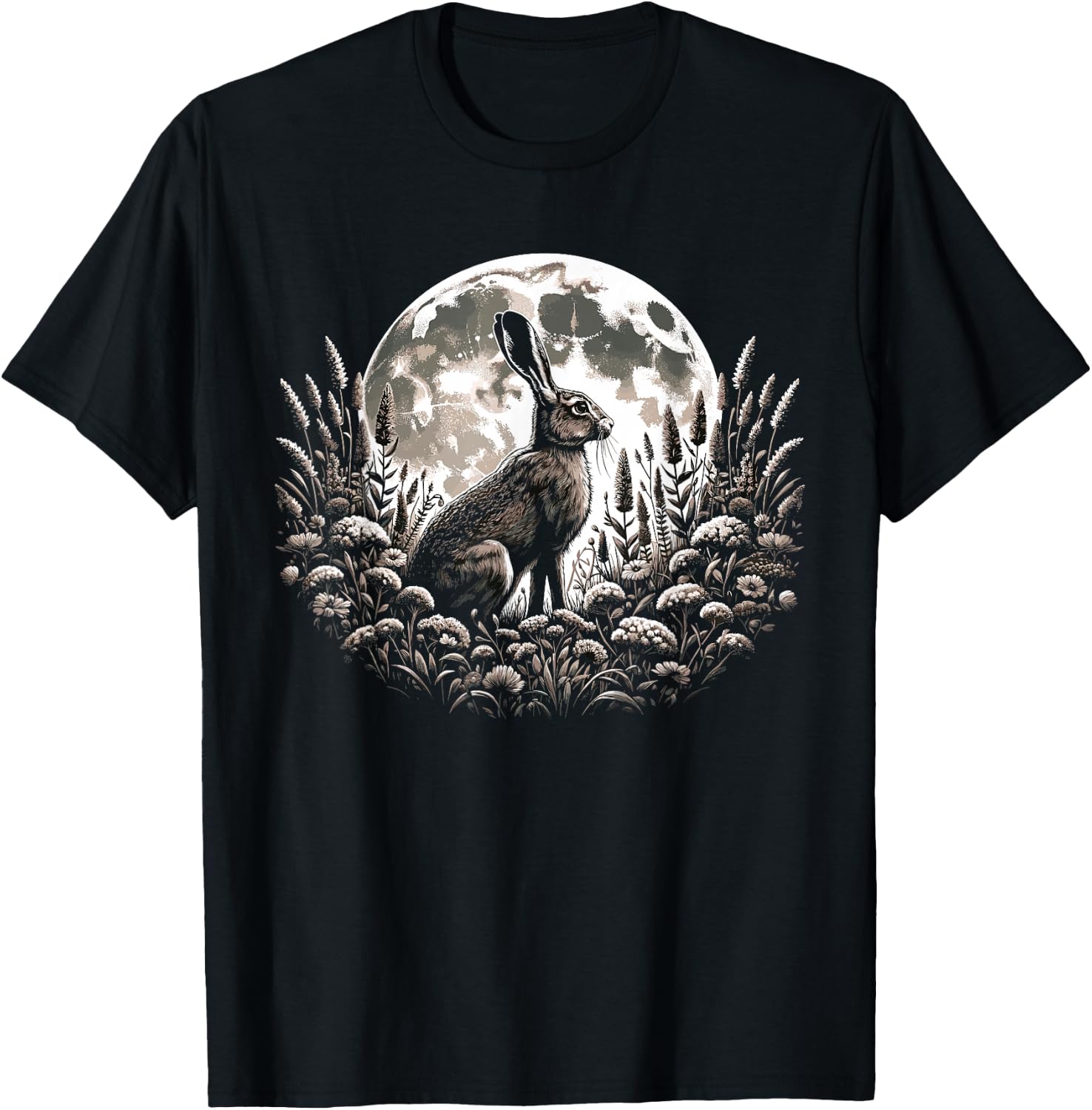 Easter Ostara Eostre Pagan Witchcraft Spring Moon T-Shirt - T-Shirt | Black