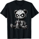 Creepy Panda Bubble Tea Halloween T-Shirt - T-Shirt | Black