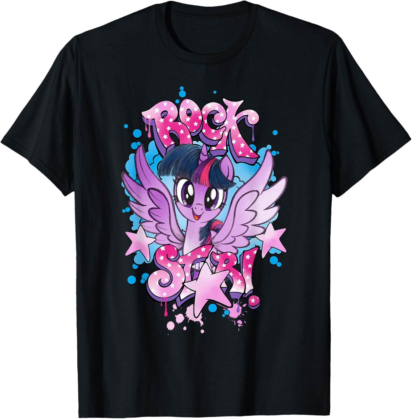My Little Pony Twilight Sparkle Rock Star T-Shirt - T-Shirt | Black