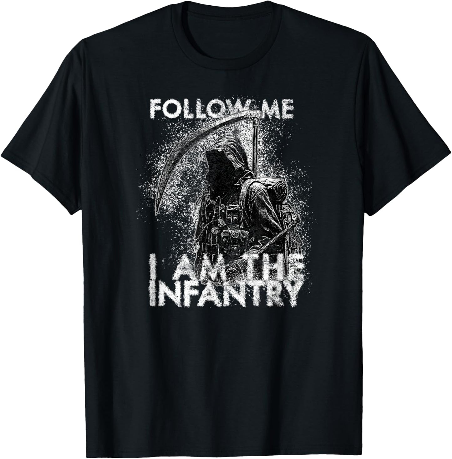 American Marauder: Infantry Grim Reaper Follow Me T-Shirt - T-Shirt | Black