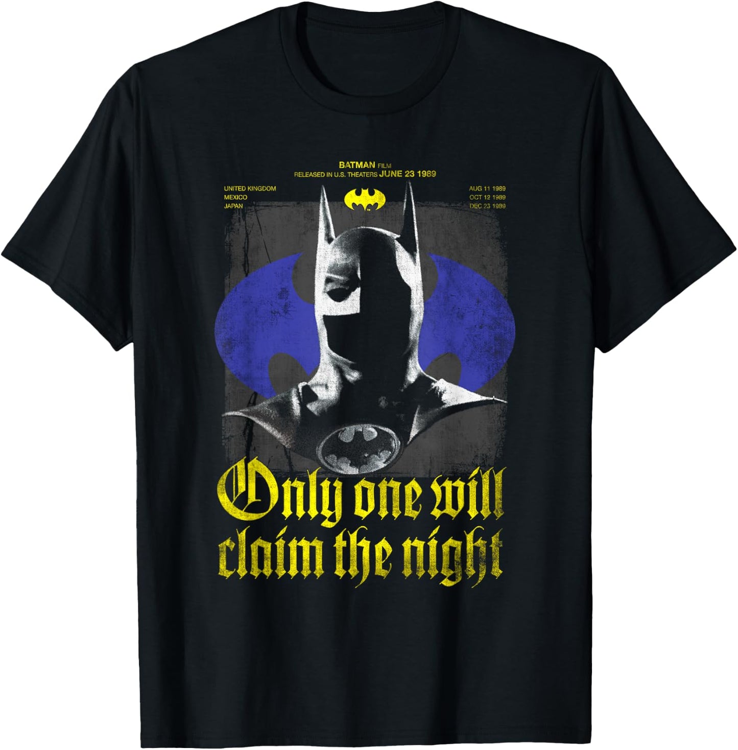Batman 1989 Claim The Knight 85th Anniversary T-Shirt - T-Shirt | Black