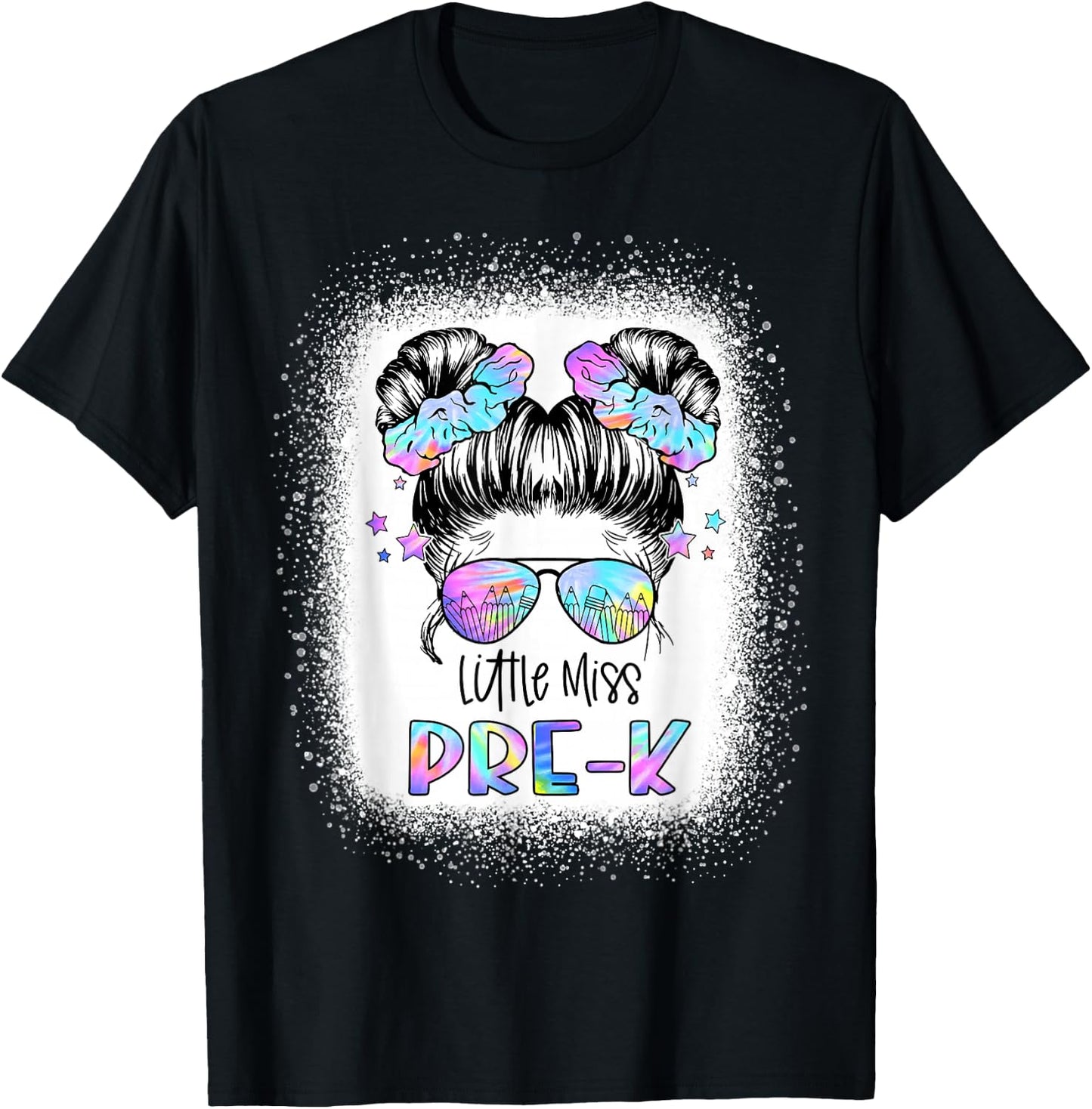 Little Miss PRE-K First Day of School 1st Day Preschool Girl T-Shirt - T-Shirt | Black