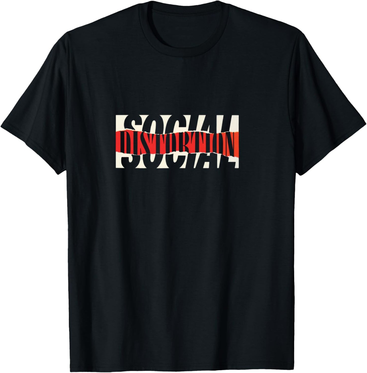 Offizielles Social Distortion Torn Logo Langarmshirt T-Shirt - T-Shirt | Black