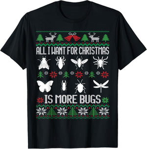 More Bugs Collector | Entomology Insect Collecting Christmas T-Shirt - T-Shirt | Black