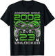 Level 23 Unlocked Awesome Since 2002 23rd Birthday Gaming T-Shirt - T-Shirt | Black
