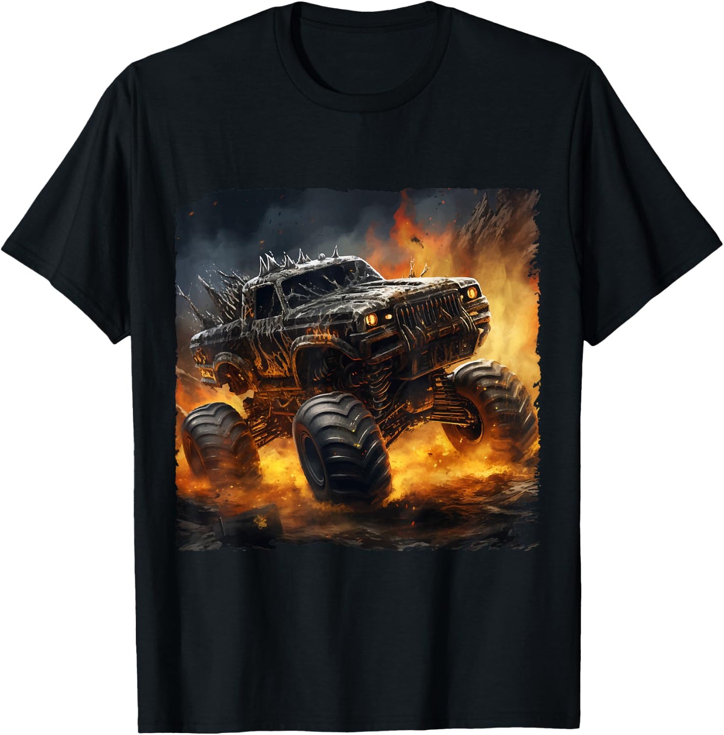 Monstertruck Auto Monster Truck Geschenk Junge T-Shirt - T-Shirt | Black