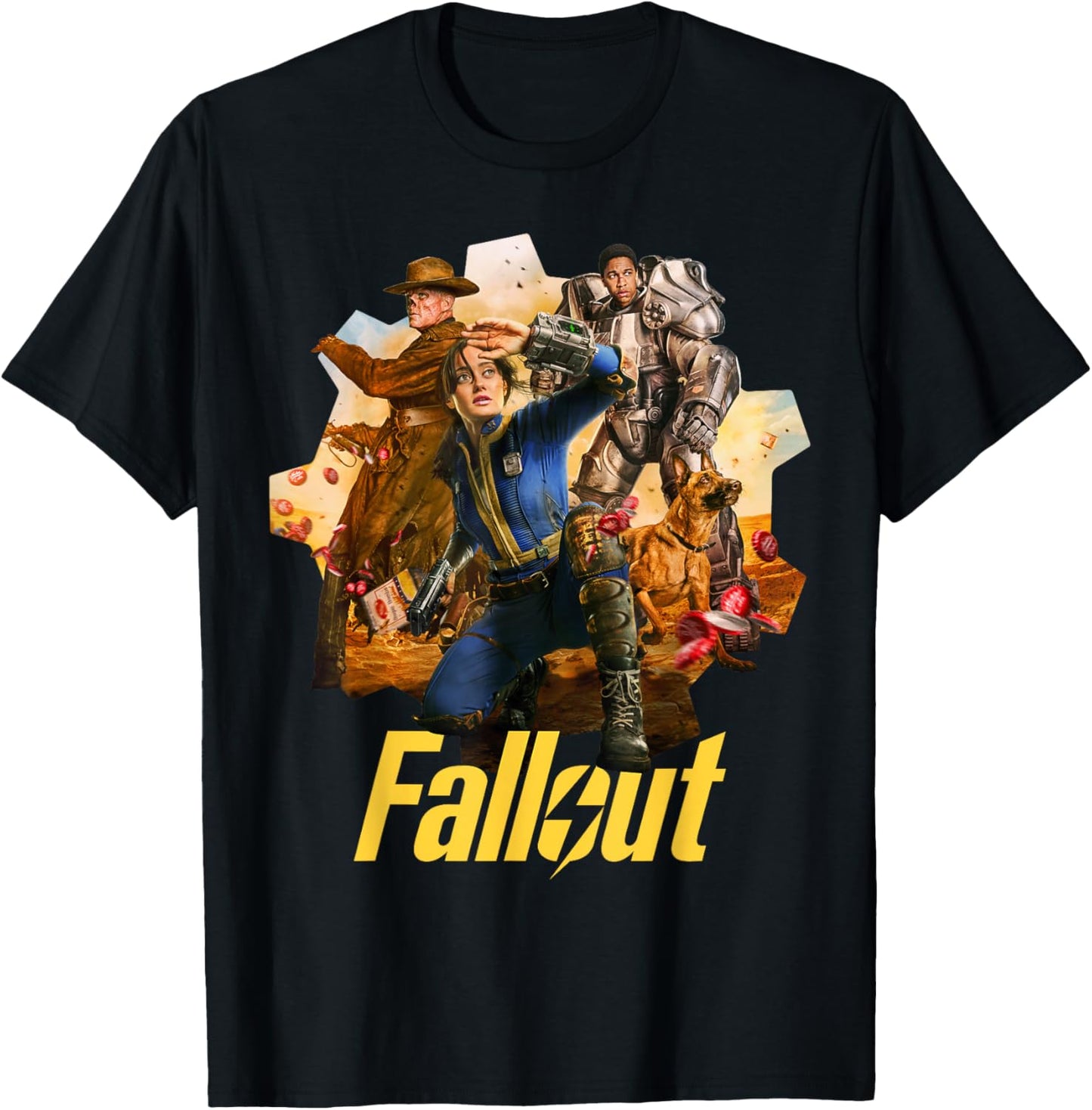Fallout - Set, Black, S T-Shirt - T-Shirt | Black