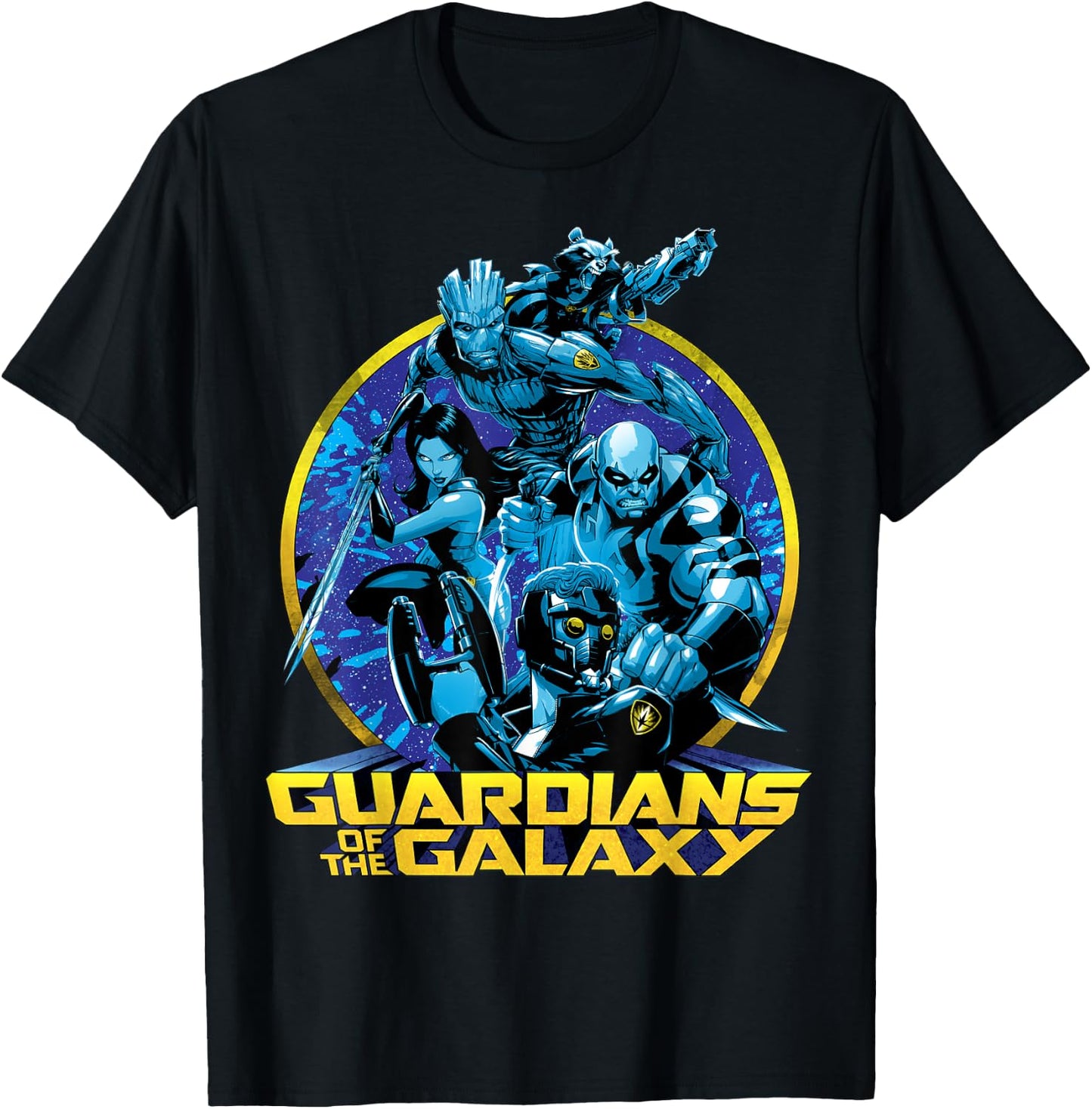 Marvel Guardians of the Galaxy Defend Graphic , Black, S T-Shirt - T-Shirt | Black