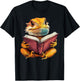 Cute Bearded Dragon Reading Book T-Shirt - T-Shirt | Black