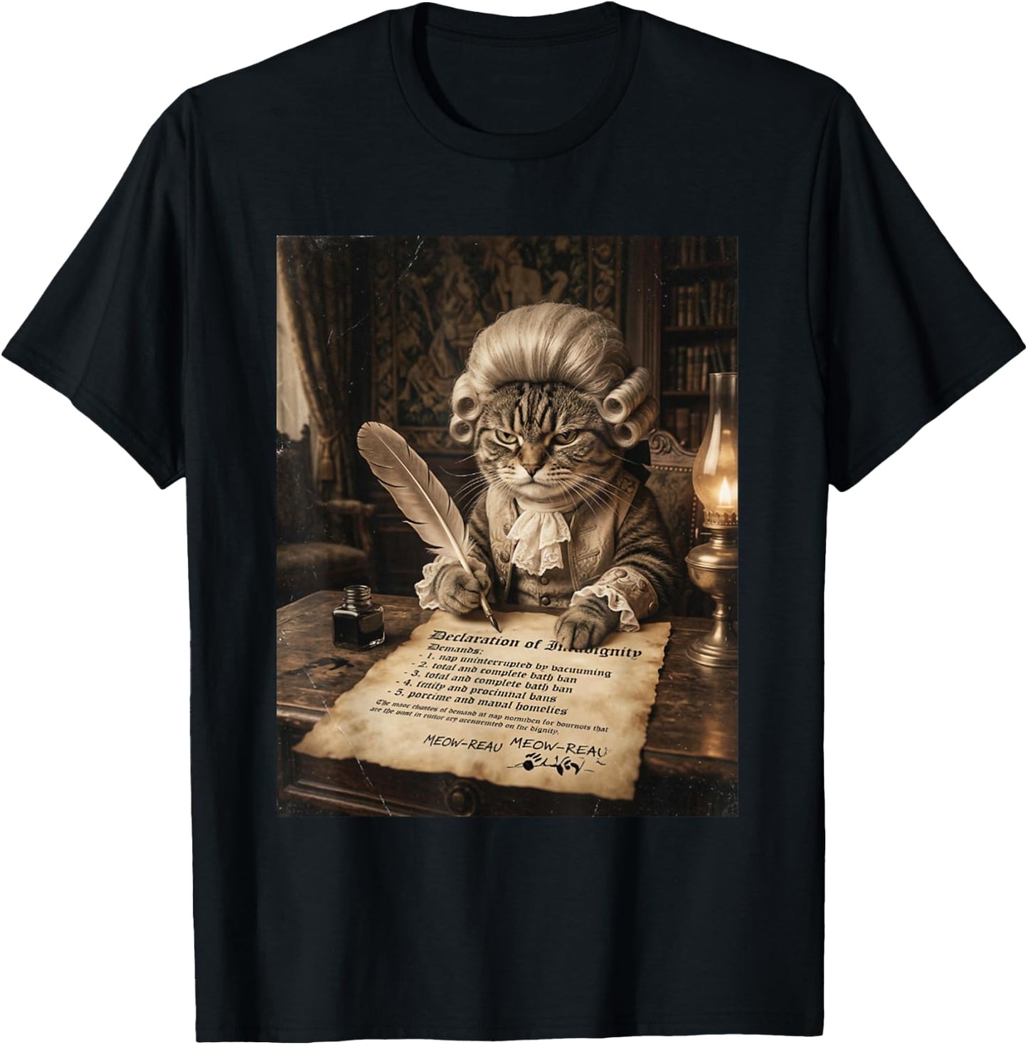 Cat Meme Funny Cat Lover Meme Humor Hilarious Cat Graphic T-Shirt - T-Shirt | Black
