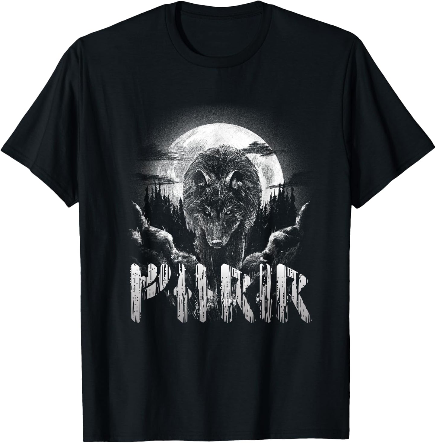 Wolf Fenris Wolf Fenrir Viking Valhalla Runes Germanic T-Shirt - T-Shirt | Black