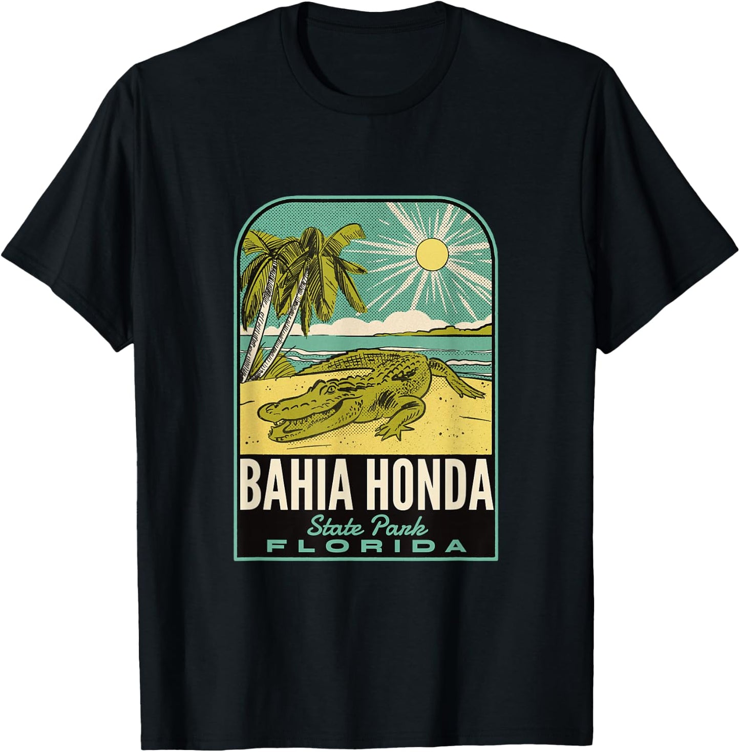 Bahia Honda State Park FL Vintage Travel T-Shirt - T-Shirt | Black