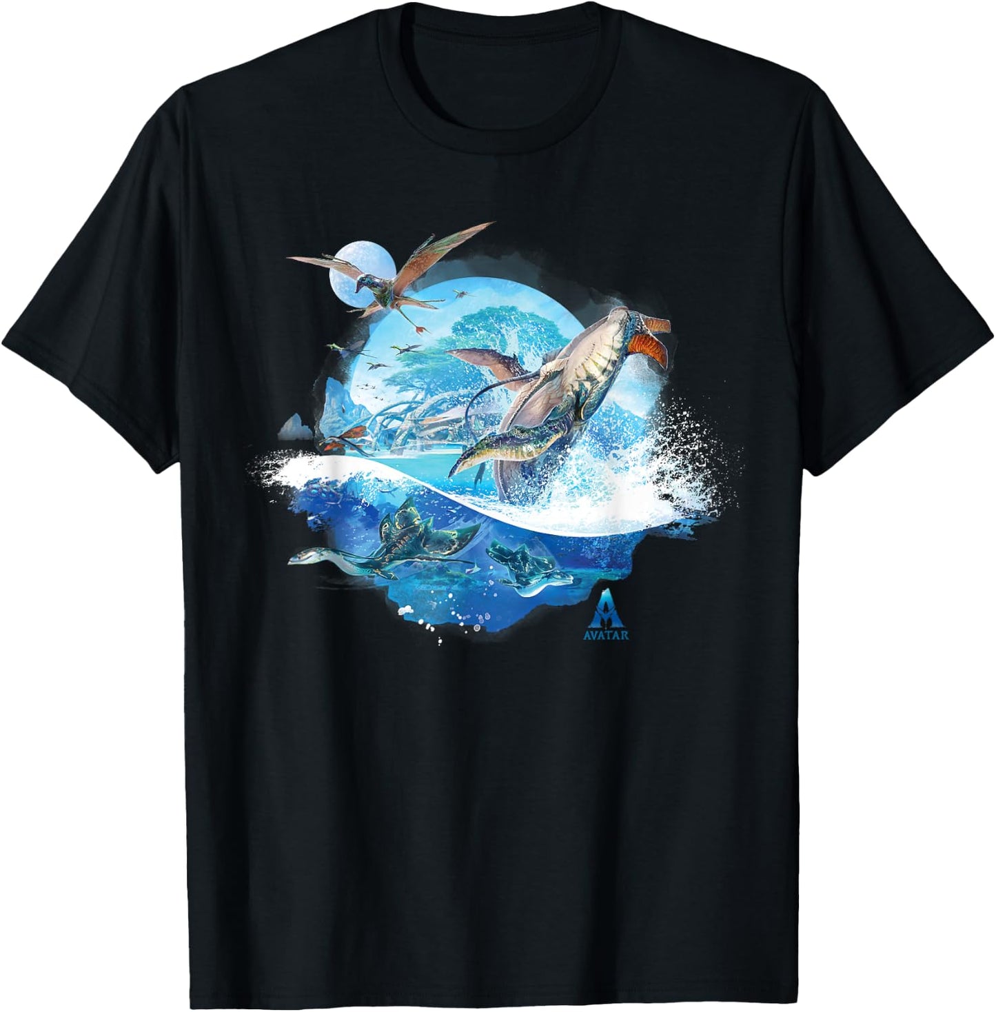 Avatar: The Way of Water Creatures of Sea and Sky , black T-Shirt - T-Shirt | Black