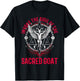 Baphomet Goth Dark Art 666 Witch Church of Satan Devil Goat T-Shirt - T-Shirt | Black