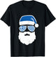 Greek Orthodox Christmas Santa Claus Greece Flag Greek T-Shirt - T-Shirt | Black