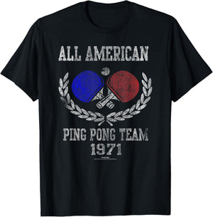 Forrest Gump Ping Pong T-Shirt - T-Shirt | Black